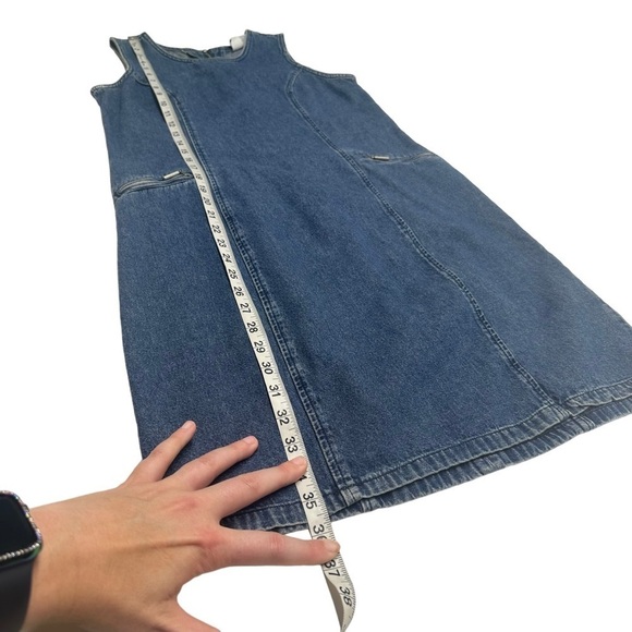 •- Y2K Vintage 90s Denim Sleeveless Dress C20 - Picture 10 of 10